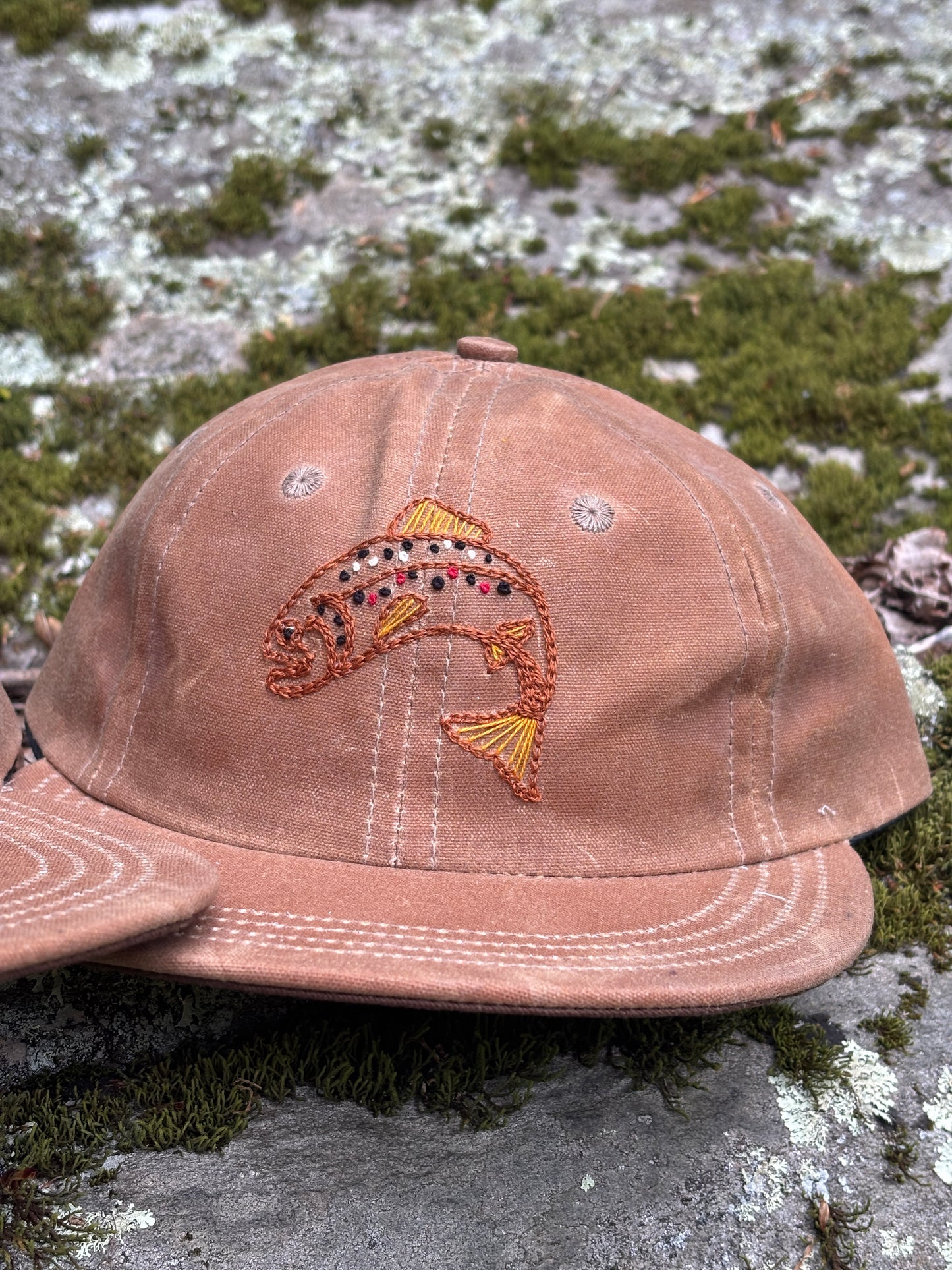 Brown Trout Waxed Cotton Hat