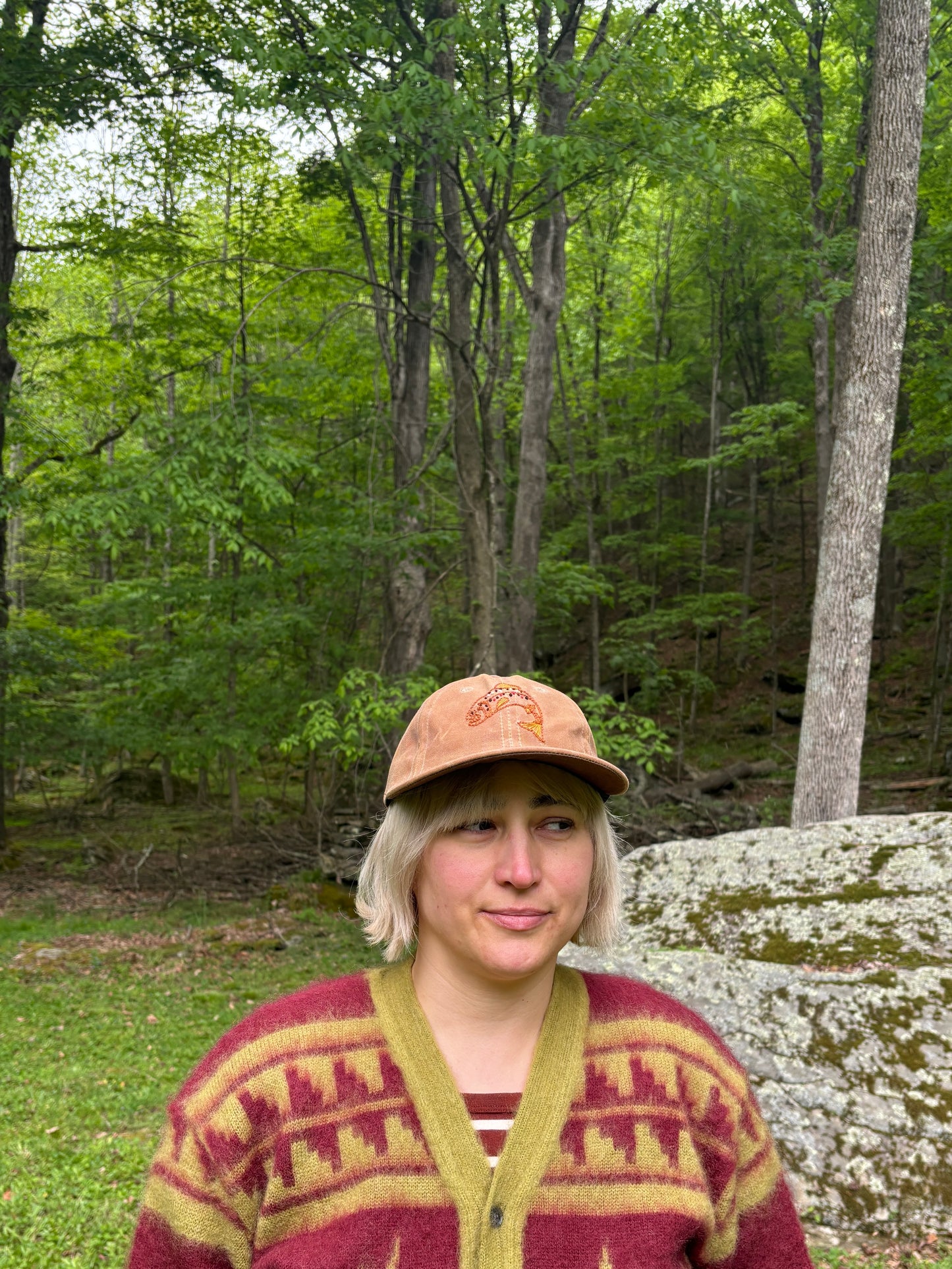 Brown Trout Waxed Cotton Hat