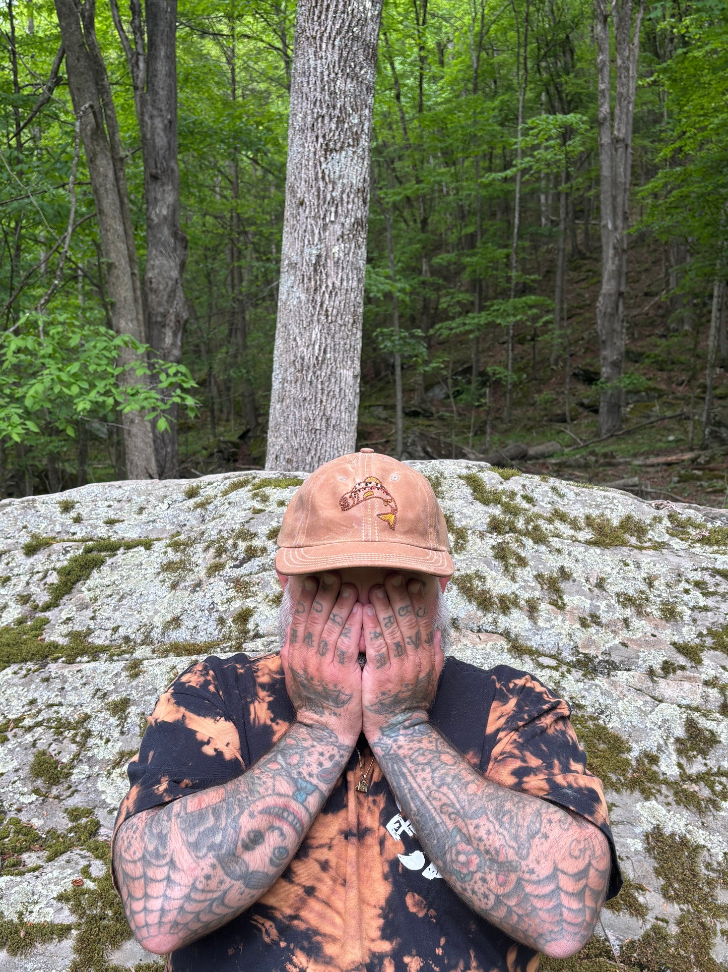 Brown Trout Waxed Cotton Hat