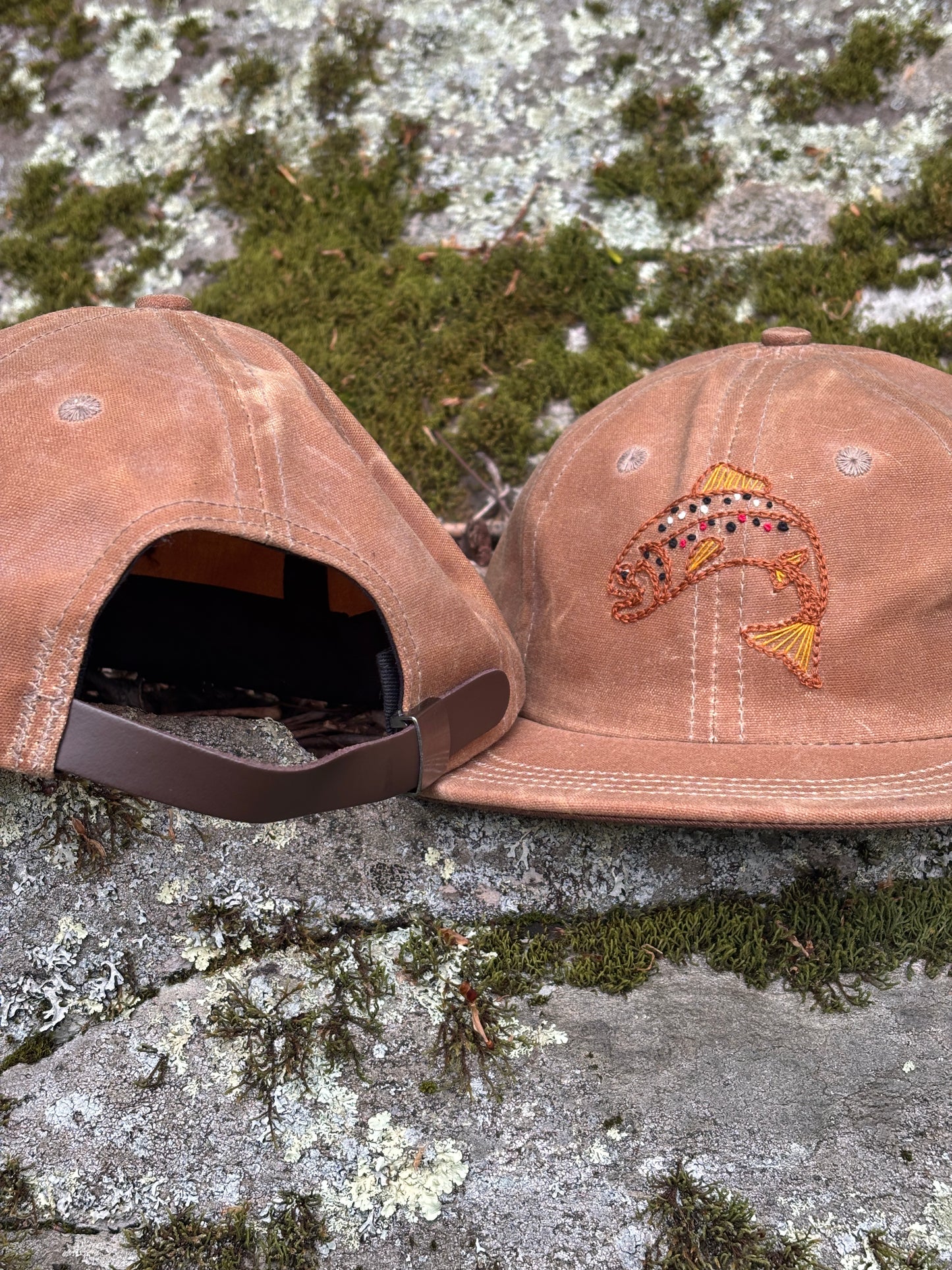 Brown Trout Waxed Cotton Hat